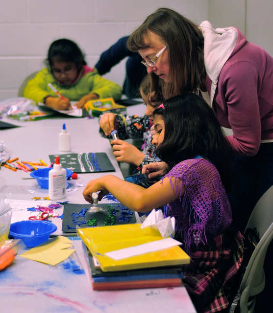 Our crafty helpers were quite busy!