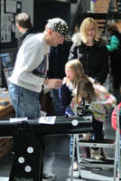Dobbie, our Kid Powered Telescope is easy to use at any age
